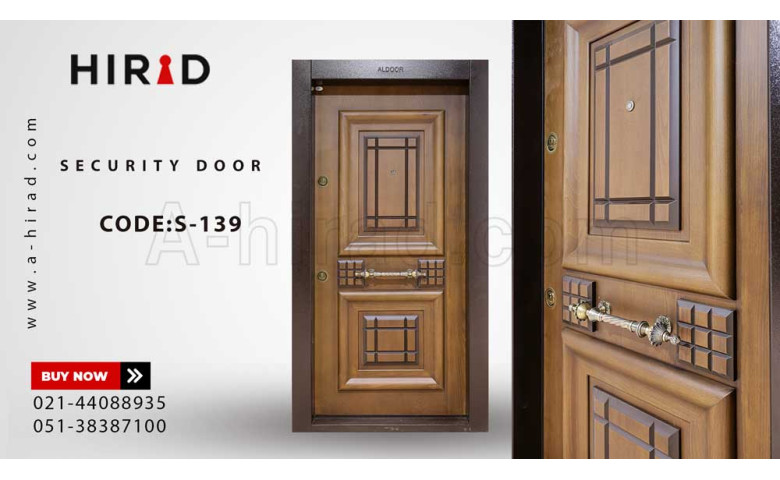 درب ضد سرقت چوبی مدل S-139
